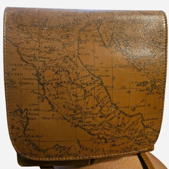 Patricia Nash Sigma Print Leather Crossbody Bag - Picture 8 of 9